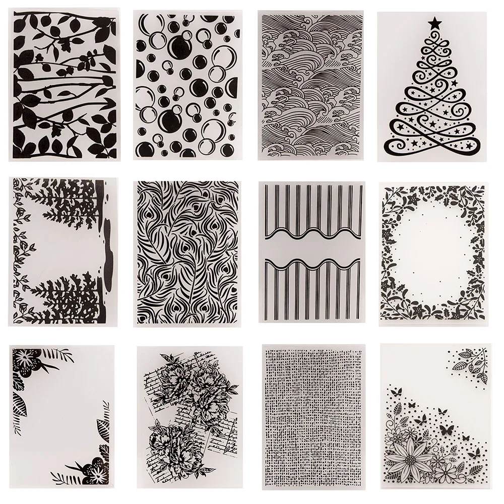 New Arrivals 2024 Plants Plastic Embossing folder Template for DIY Scrapbooking Crafts Making Photo Album Card Handmade Decor