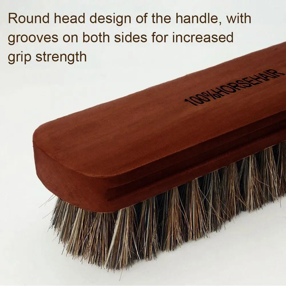 Soft Horsehair Leather Cleaning Brush Genuine Horsehair Detailing Brush Car Interior Detailing Tool For Car Cleaning And Washing