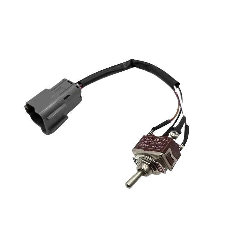 فولفو EC120/140/210/240/290/360/380B مفتاح استعداد الخانق اليدوي مع 4B Line 6 Line ملحقات السائقين #4