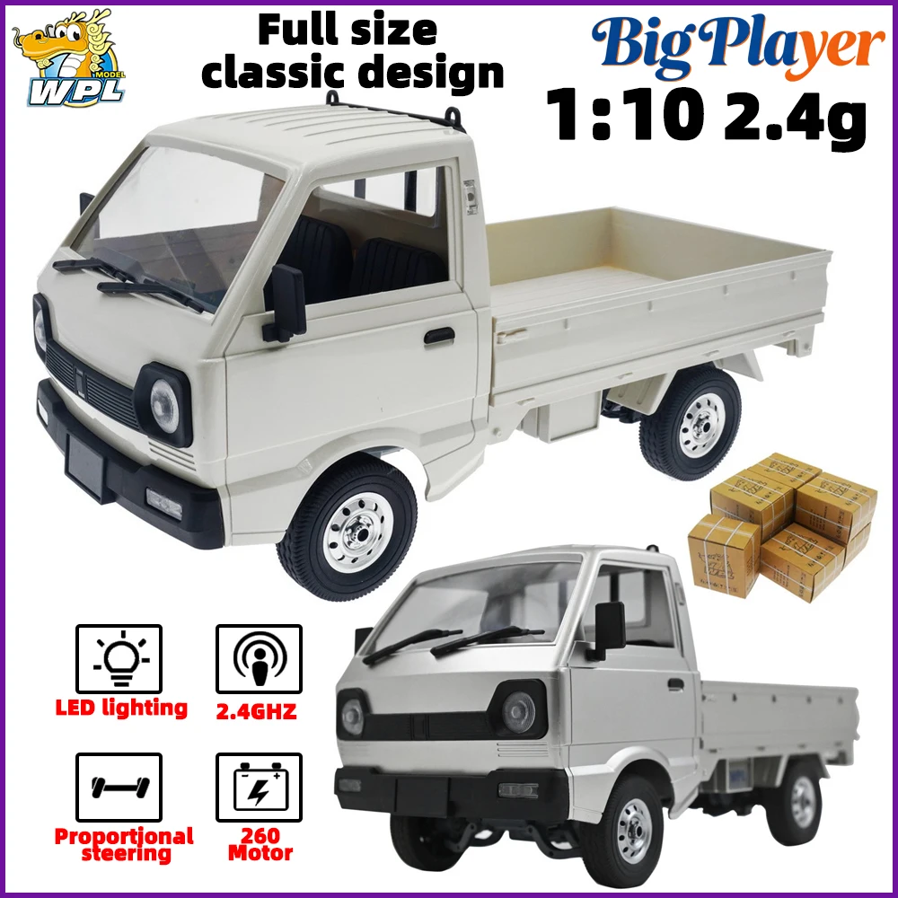 WPL D12 D14 D12S D12mini 1/10 Truck 4WD RWD RC Drift Climber 2.4G Full Proportional RTR Electric Toy Gift for Boys Adults