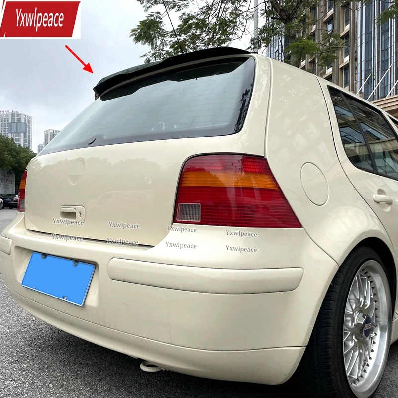 

For VW Golf 4 MK4 R32 Hatchback Roof Spoiler 1998-2004 ABS Material Primer Color Rear Trunk Spoiler Wing