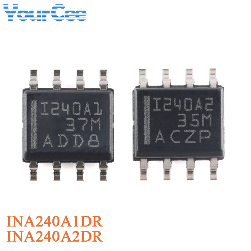 INA240A1DR INA240A2DR SOIC-8 I240A1 I240A2 -4V to 80V Bidirectional Ultra-Precision Current Sense Amplifier PWM Rejection