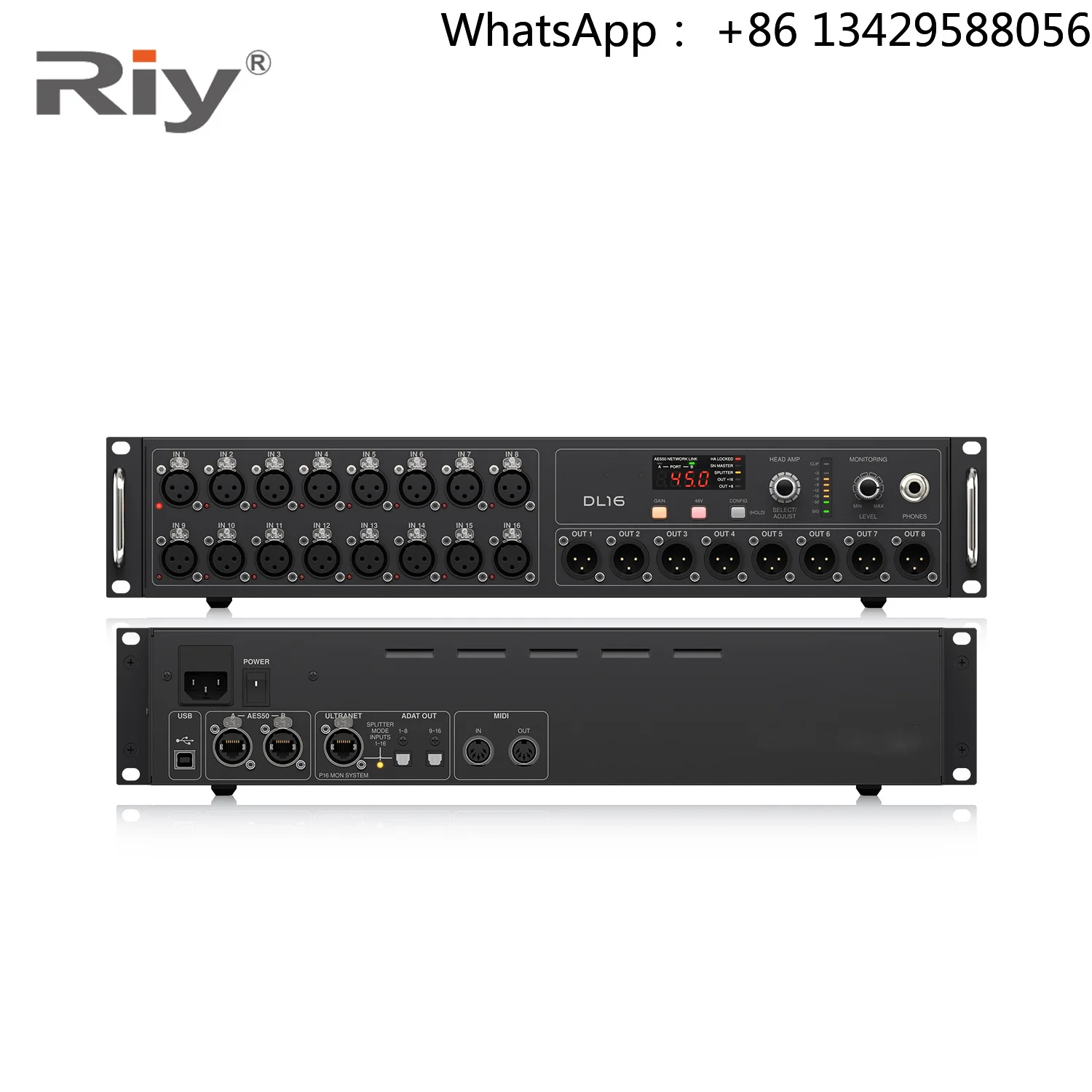 DL16 High Quality Passive Digital Stage Box 16 Inputs 8 Outputs Stereo/Mono/Surround Audio Console Mixer 16 Microphone
