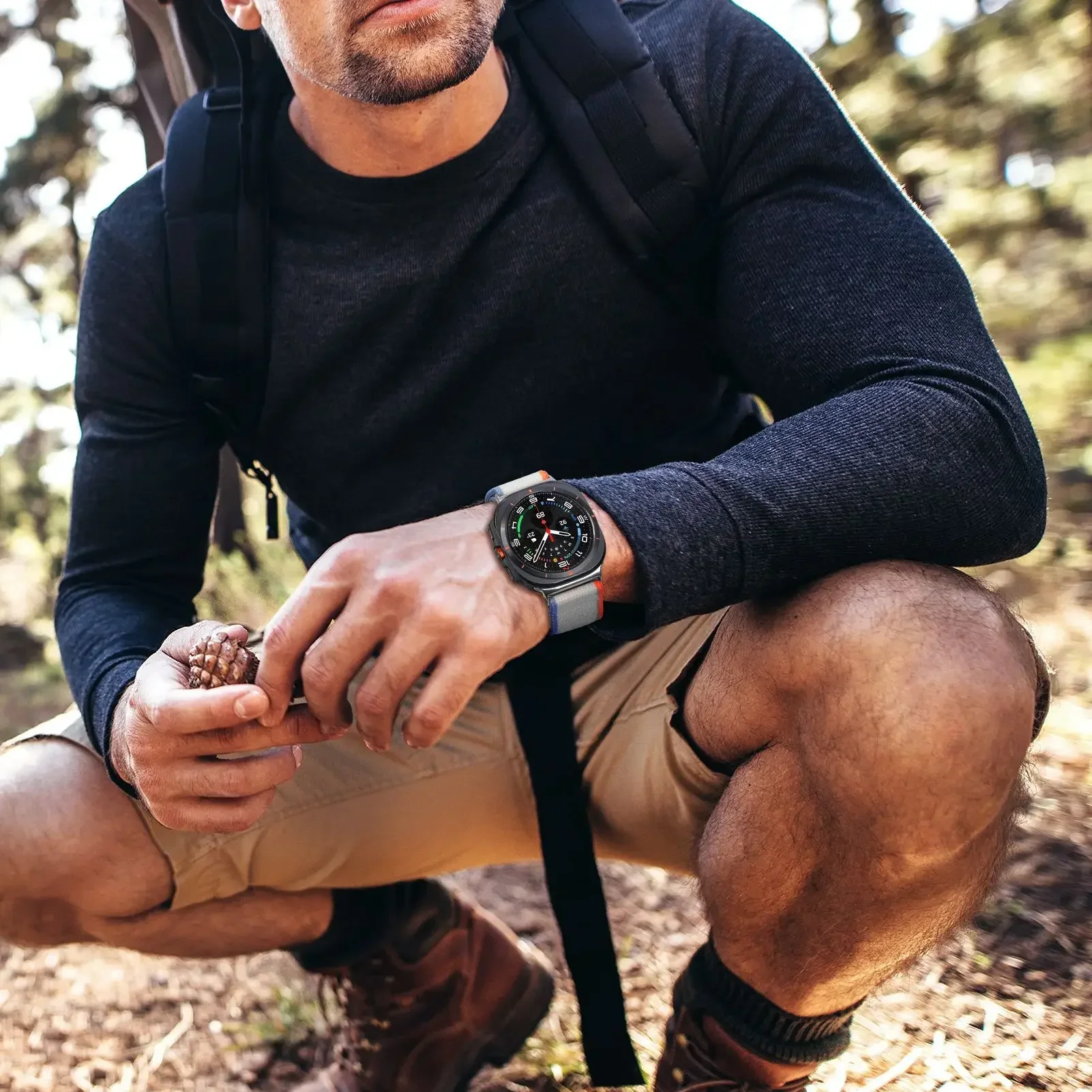 Ремешок Trail Loop для Samsung Galaxy Watch Ultra, дышащий регулируемый браслет для Galaxy Watch 7 Ultra, 47 мм, ремешок