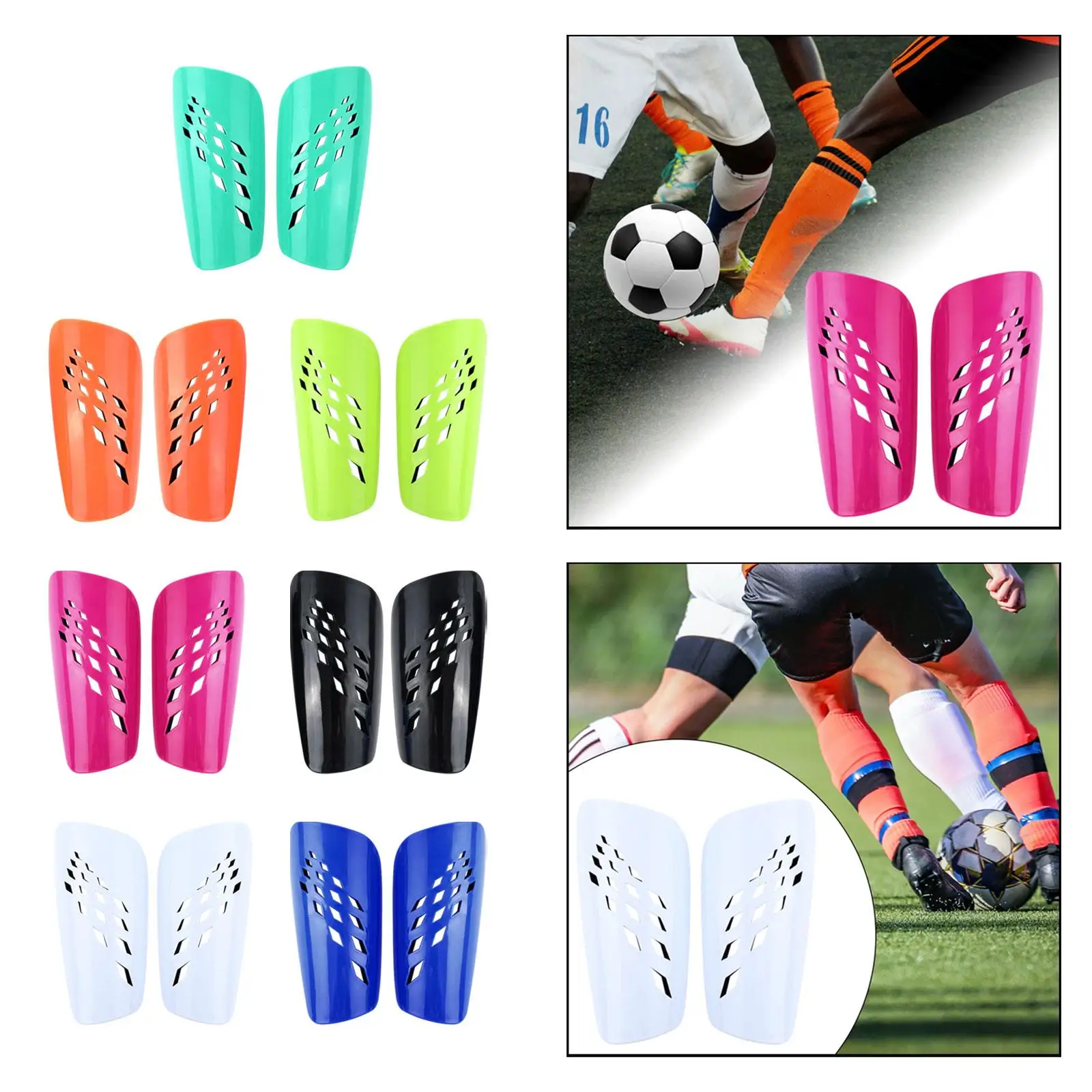 

Soccer Shin Guards Leg Protection for Adult Outdoor Sports Compact Gear Comfortable Shin Pads 2 Pieces Protective Equipment