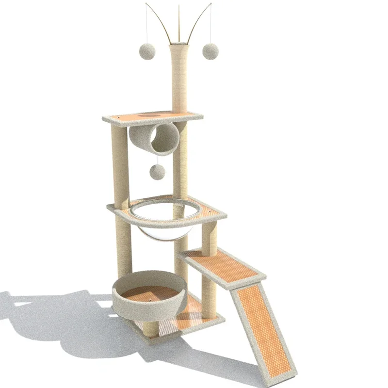 

Cat climbing frame, sleeping mat, nest, cat tree, one cat frame, grab column,jump platform,space capsule