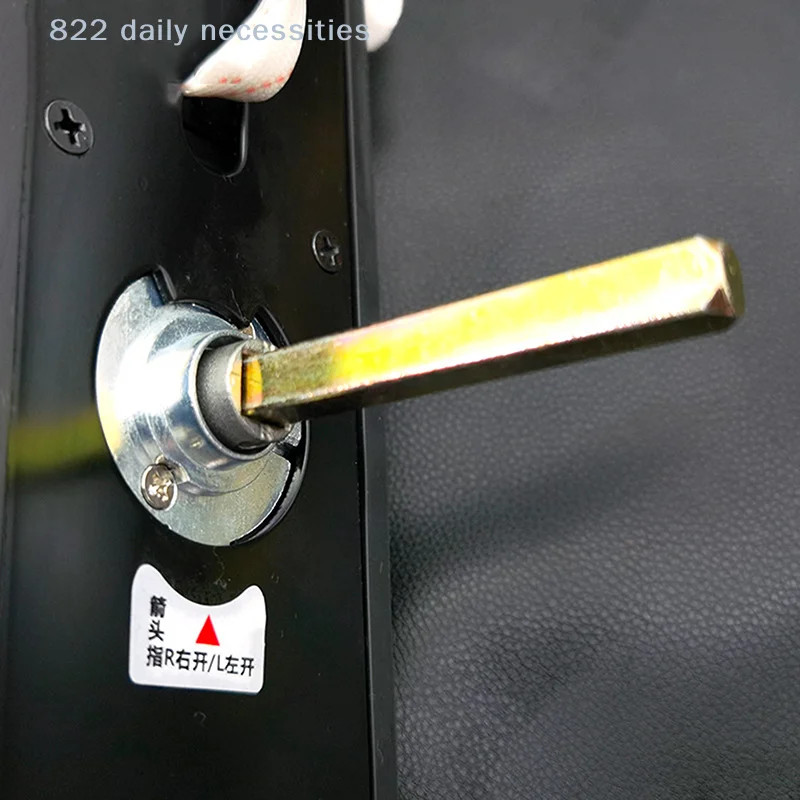 

convenient2PCS Side Length 8mm Door Lock Transmission Rod Lock Body Square Iron Door Handle Connecting Rod Door Lock Accessories