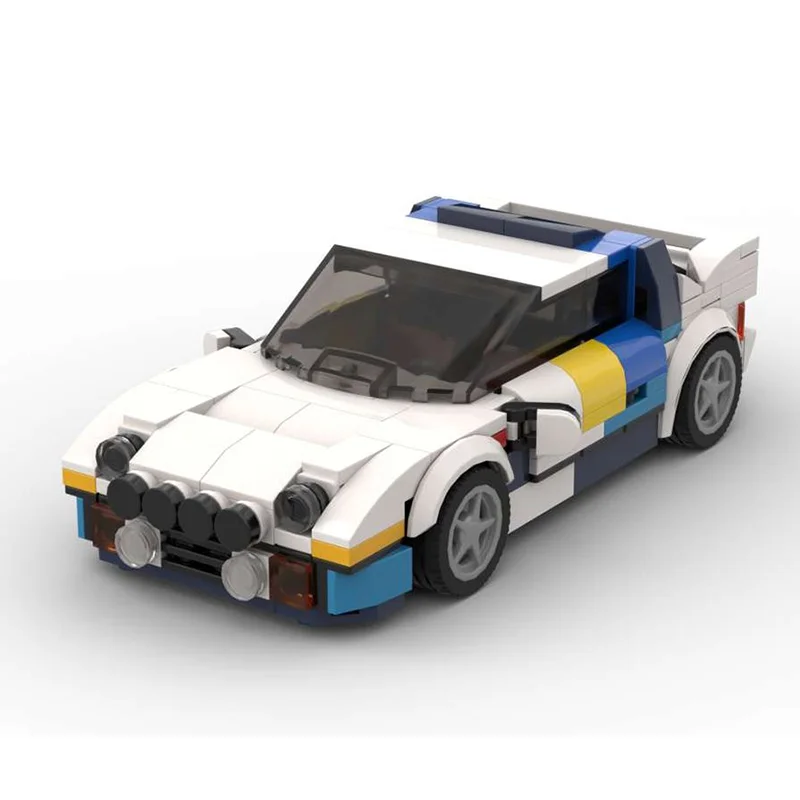 

256 шт. новый MOC City Highway RS200-Rally спортивный автомобиль модульные детские строительные блоки игрушка в подарок
