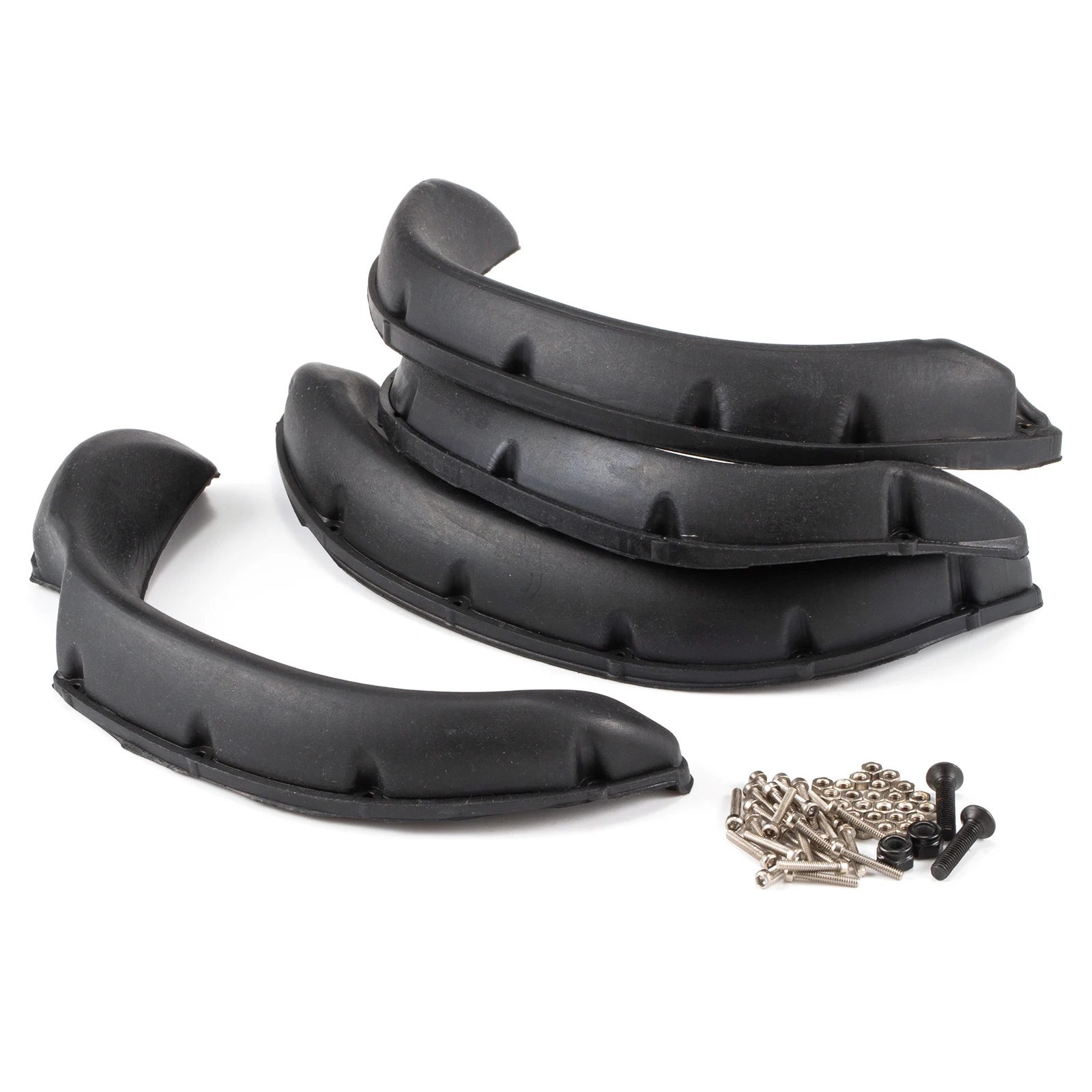 Rubber Fender Flares 4Pcs for TAMIYA  RC4WD TF2 Mojave 1/10 Bruiser Hilux Body RC Car Parts