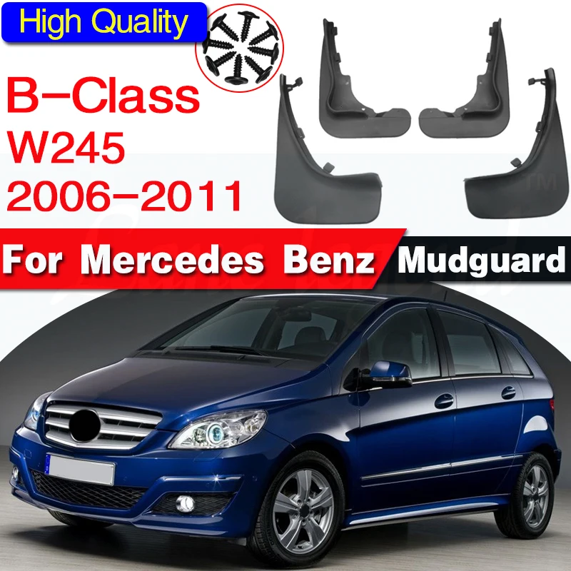 Mudguards fit for Mercedes Benz B Class B-Class W245 2006~2011 2007 2008 Car Accessories Mudflap Fender Auto Replacement Parts