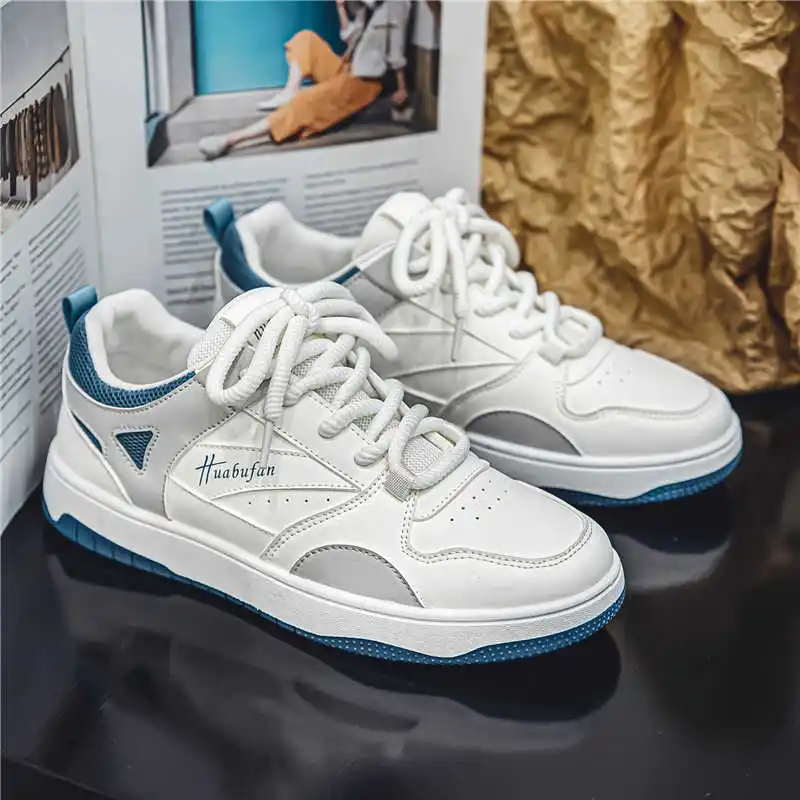 

Spring PU Leather Cheap Men Shop Skateboarding Lux Sneakers Shoes For Walking Sports Pretty Clearance Losfers Items Sport