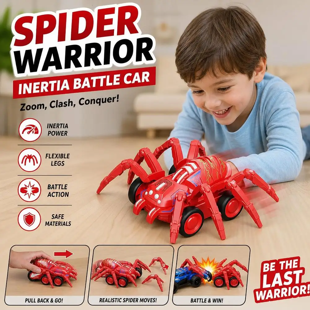 Mini Children Spider Vehicle Crawling Toy Simulation Animal Inertia Car Spider Toys Climbing Stunt Car Toy Gifts