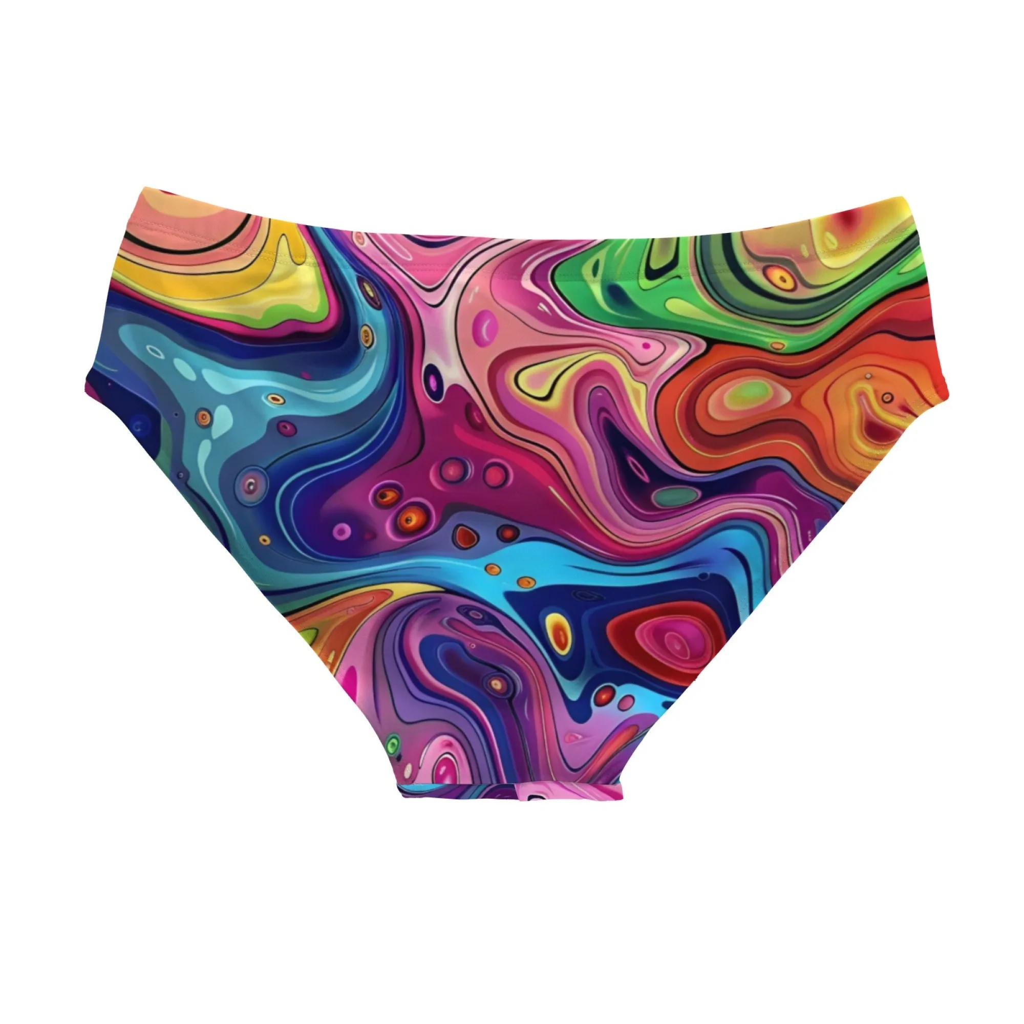 Fluid Swim Trunks Slim-fit Durable Men's Drawstring Triangle Swimming Trunks Water Parks Island Sunbathing Men's Vacation Gifts