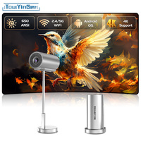 Touyinger YG625 Mini Projector Android Smart LED WIFI 720P Beamer Support 4K Portable Bluetooth Speaker Beam Adjustable For Home