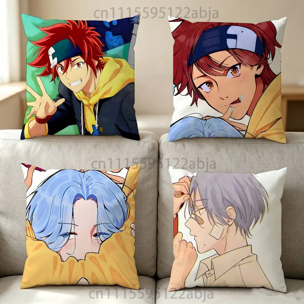 Langa and Reki S-Sk8 The Infinity Throw Pillow Case 40x40cm Decoration DIY Square Chair Pillowcase Pad Cover