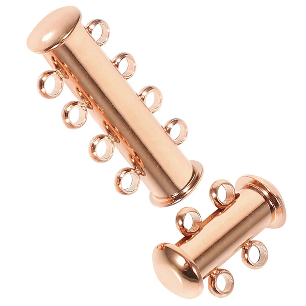 

2pcs Metal Clasp Pearl Bracelet Jewelry Connecting Clasps For Necklace Bracelet Repair Diy Extension Magnetic Layering Buckle