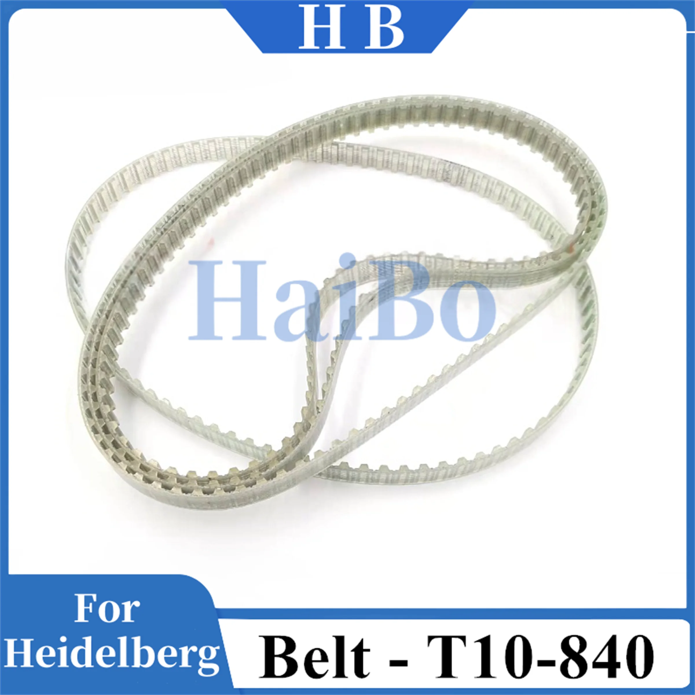 HaiBo Best Quality T10-840 Timing Belt 840mm Length 52mm Width 10 Teeth for Printing Machine Durable Spare Parts