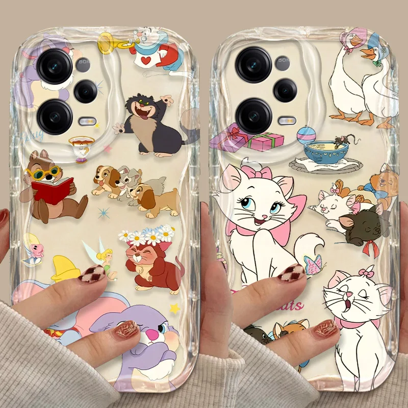 Disney Marie Cat Dalmatians Clear Case For Xiaomi Redmi Note 13 12 Pro Plus 4G 5G 12S 11S 1110 10S 9 9S Redmi 14C 13C 12C A3