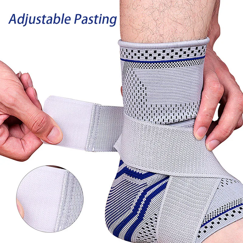 1Pcs Ankle Braces, Adjustable Compression Ankle Support Sports Protection, Stabilize Ligaments-Eases Swelling and Sprained Ankle