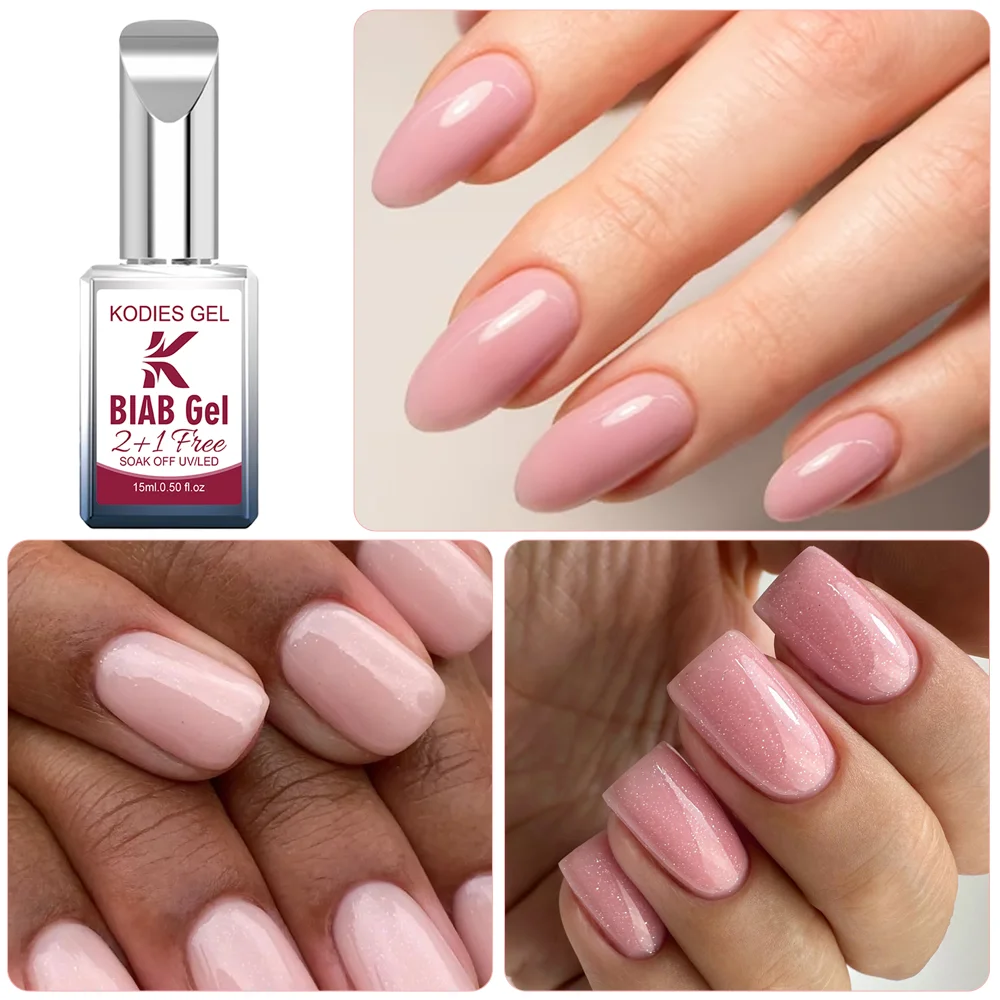 KODIES GEL Biab Builder Nail Gel in a Bottle HEMA Free TPO Free Building Gel for Extension Construction Base Gel Manicure Art