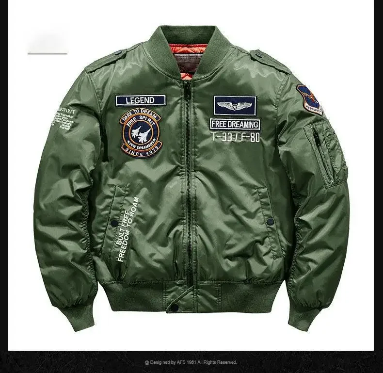 Winter Hip Hop Thick Warm Jacket Men High Quality Military Motorcycle Ma-1 Aviator Pilot Coats Male Baseball Bomber Jacket 15 S6fccb4efa3c140c892f373b76e5031599