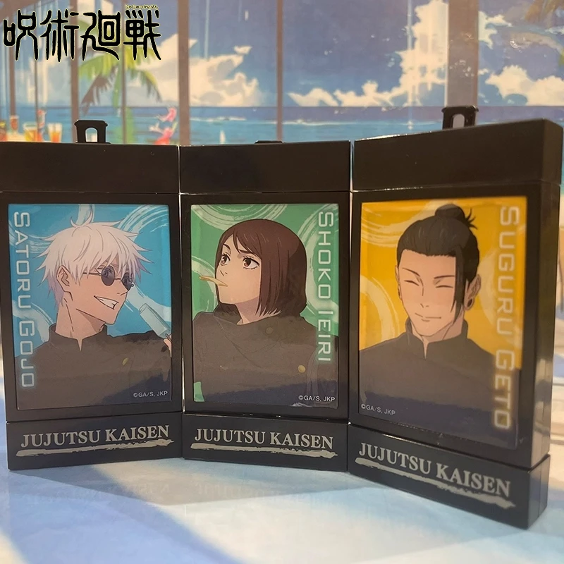 

Stones Jujutsu Kaisen: Hidden Inventory Poster Lampbox Gashapon Аниме Фигурка Gojo Satoru Geto Suguru Модные капсульные игрушки