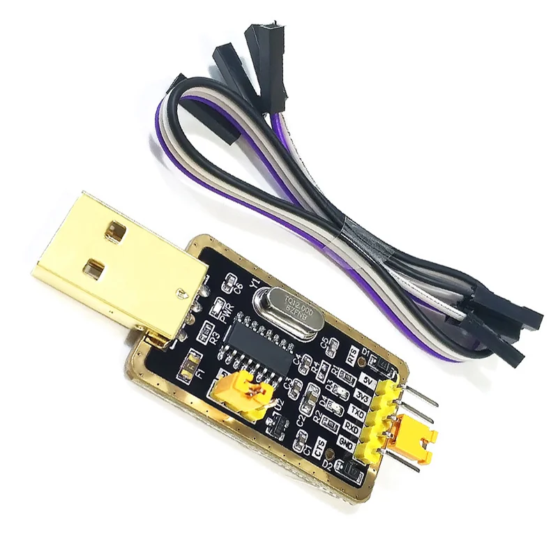 1Pcs CH340G RS232 USB to TTL Converter Module UART Serial Port STC Dowanloader Programmer Brush Upgrade Small Plate