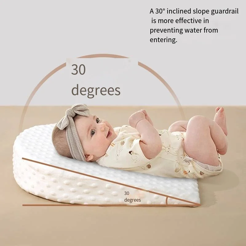 Cuscino per pendenza del latte anti-sputo Doudou Cuscino per bambini in velluto Cuscino per pendenza da 15 gradi Artefatto per l'alimentazione Cuscino per bambini anti-soffocamento