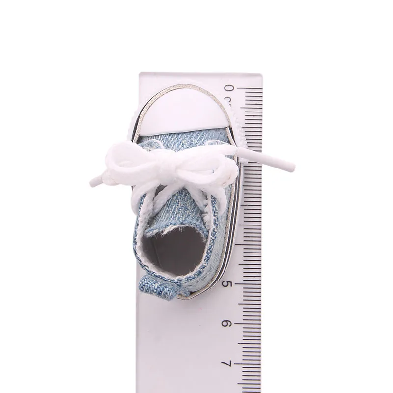 5CM Doll Shoes Lace Up Canvas Shoes Leather Shoes Fit 14.5 Inch American Paola Reina Doll&1/6 BJD Doll Shoes,Girl DIY Toy Gifts