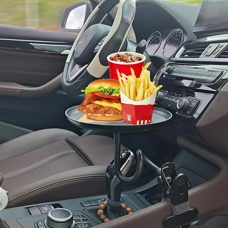 Car Eating Tray Automotive Non-Slip Food Tray Portable Drink Tray Car Food Table For Travel Commuting Daily Life Business Trip