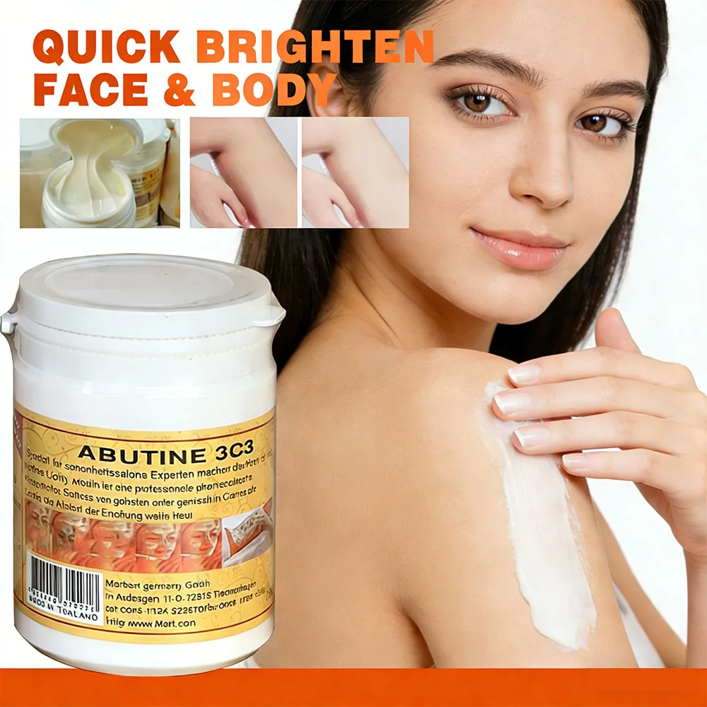 Abutine 3C3 Crema per la cura della pelle tedesca di grado salone 250 g |   Crema idratante schiarente viso e corpo per l'uso quotidiano