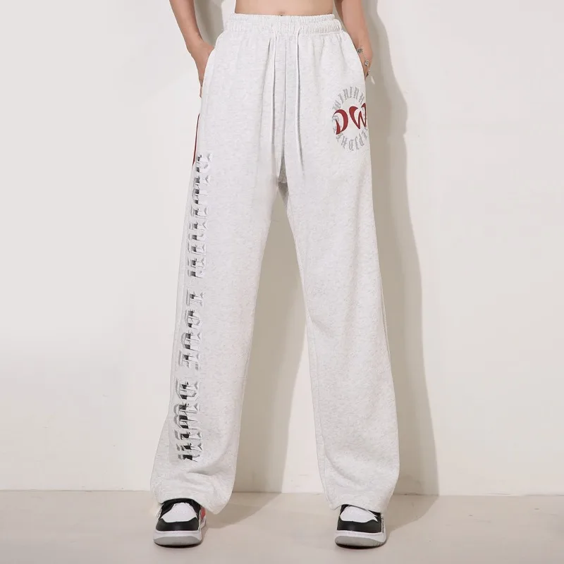 New Popular Spring and Autumn Styles, American 3D Printed Straight Leg Pants, Loose Casual Versatile Quick Drying Pants, Trendy