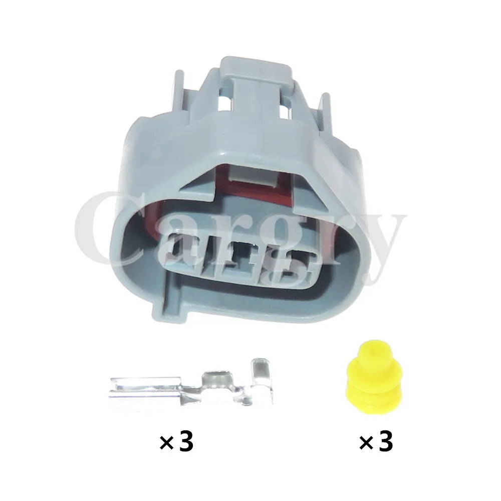 1 Set 3P AC Assembly Automobile Plastic Housing Sealed Connector 6189-0028 Car Waterproof Socket Auto Wire Cable Sealed Plug