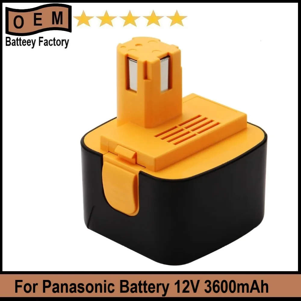 12V 3.6Ah Ni-MH Battery Compatible with Panasonic EY9001 EY9200 EY9200B EY9201 EY9201B EY9101 EY9108 EY9005B EY9006B EY9106