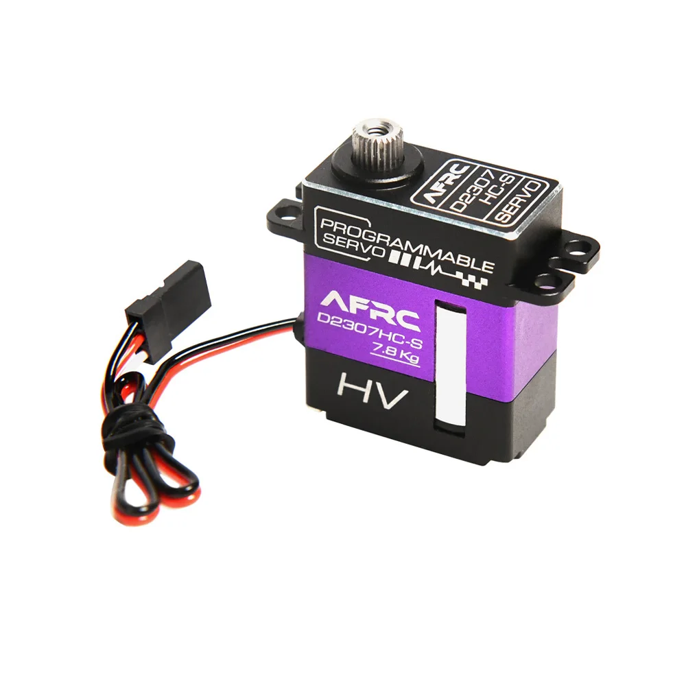 AFRC 20g HV Programmable Micro Servo Titanium gear 7.8kg Torque Coreless motor For Fixed Wing Helicopter RC Accessories