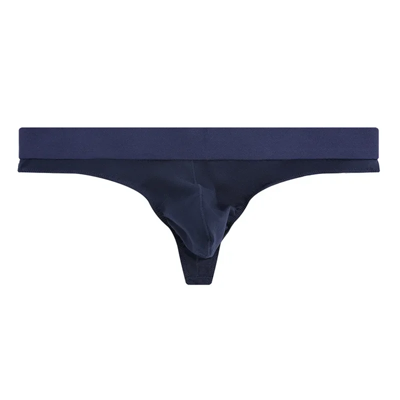 

Men's Modal T-Back Thong - Low Rise Narrow Waistband Breathable Underwear for Summer Comfortable Sports Underpants Daily Panties
