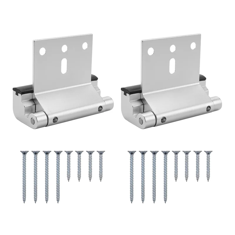 A42Z-2Pack 알루미늄 합금 U 도어 보강 잠금 보안 도어 잠금 홈 증거 도어 스톱퍼 실버