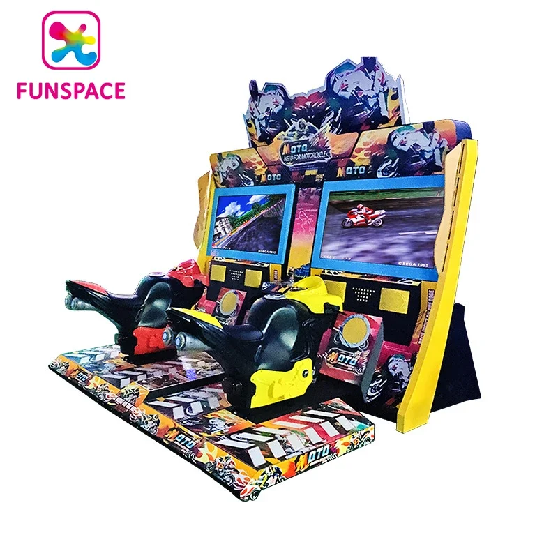 Funspace Amusement Hot-sale 42 Inch Video 2 Players Motor Simulator Racing Machine Arcade Motor Racing Game Machine