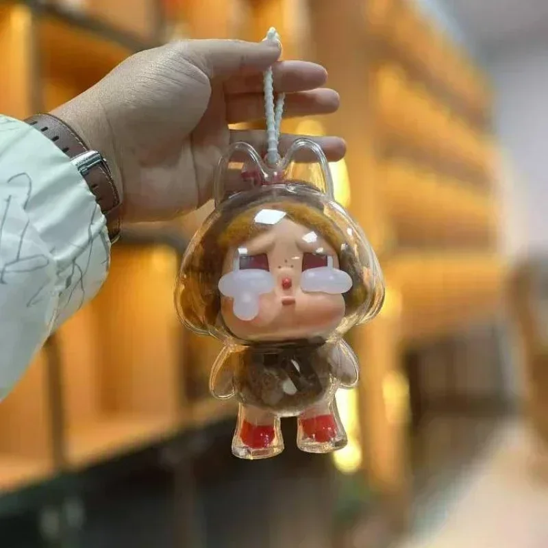 สําหรับ LABUBU โปร่งใสฝาครอบป้องกันฝุ่นสําหรับ CRYBABY Series ร้องไห้เด็กไวนิล Plush Face ป้องกันกรณี