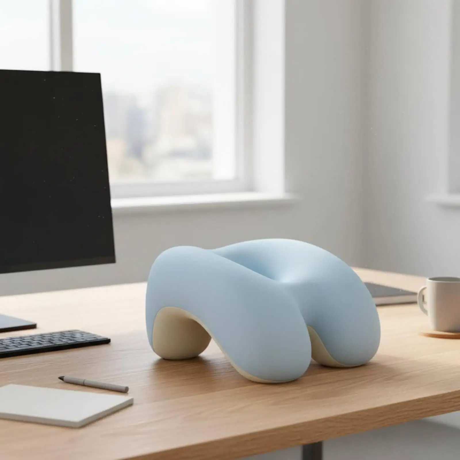 Face down Desk Pillow Slow Spring-Back Office Rest Pillow Ergonomic Design
