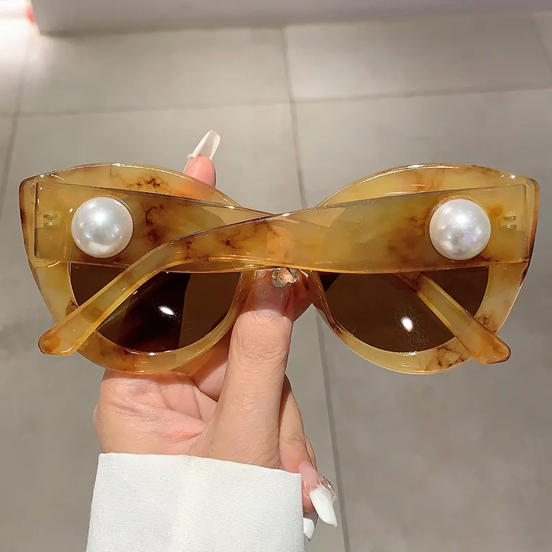 Fashion Vintage Oversized Cat Eye Sunglasses Women For Female Sun Glasses Punk Shades Luxury Brand Designer Sexy Lady Eyeglasses