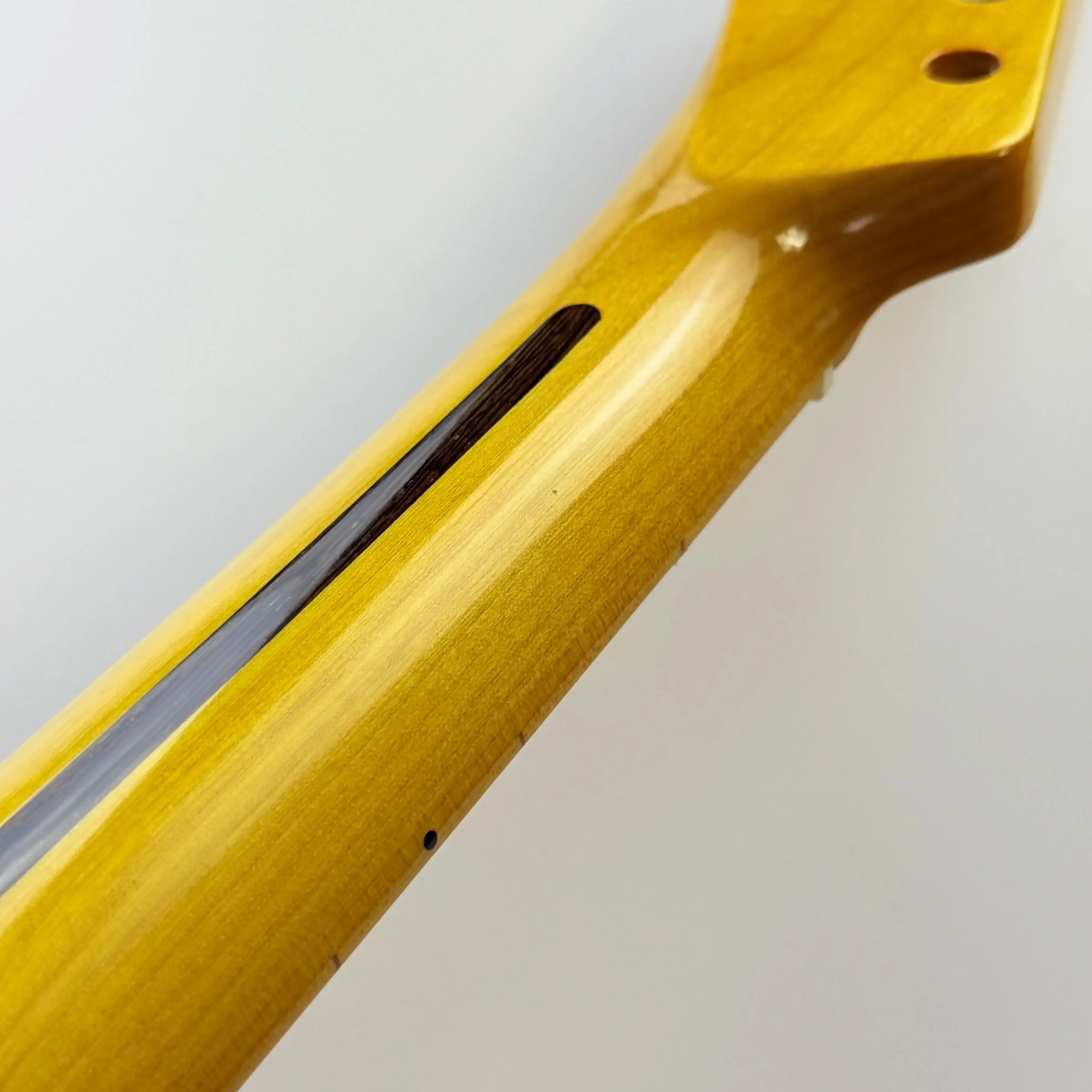 

Цельный гриф для гитары с 21 ладом TL, кленовый гриф, светло-желтый глянцевый, замена электрогитары