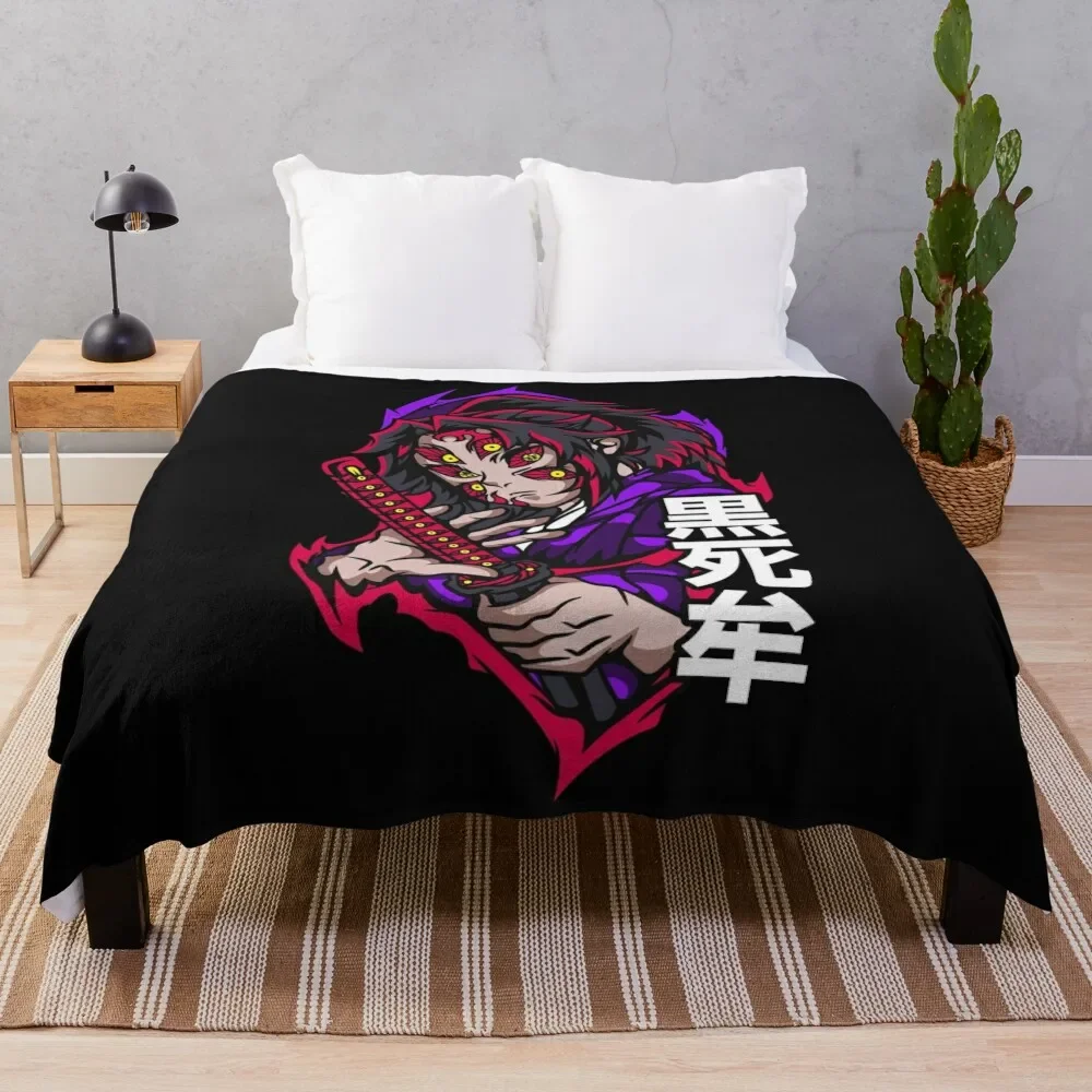 

Kokushibo - Kimetsu no Yaiba Throw Blanket Heavy Hairy warm for winter Winter beds Blankets