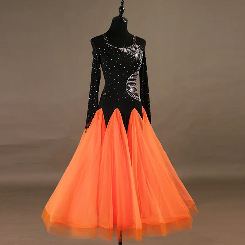 

1pcs/lot Women/Children Ballroom Dance Dresses Standard Ballroom Dancing Clothes Competition Standard Dance Dress Waltz Dress