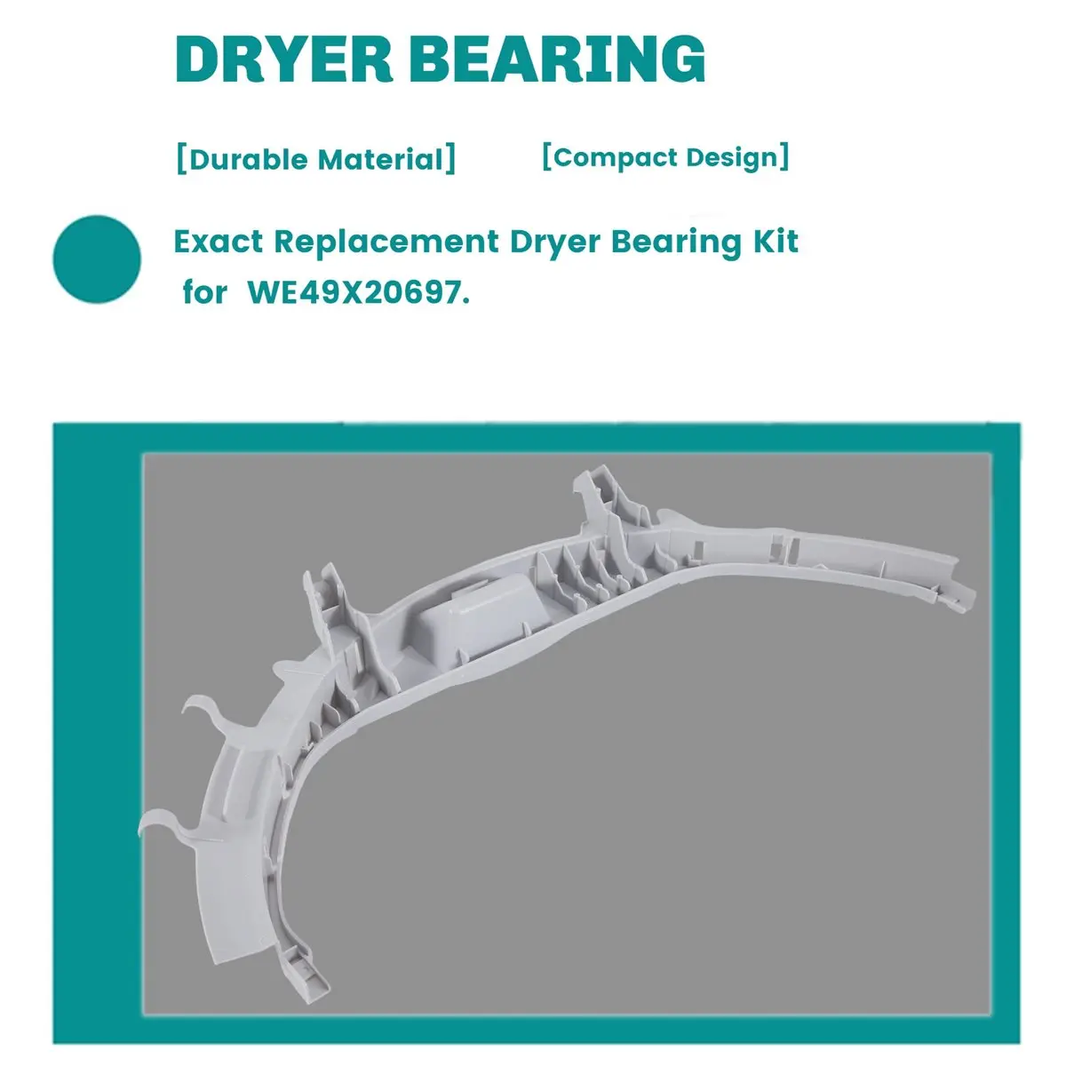 [Promotions]1 Set Dryer Bearing Kit Drying Machine Front Drum Bearing Repair Kit Replacement Parts for WE49X20697