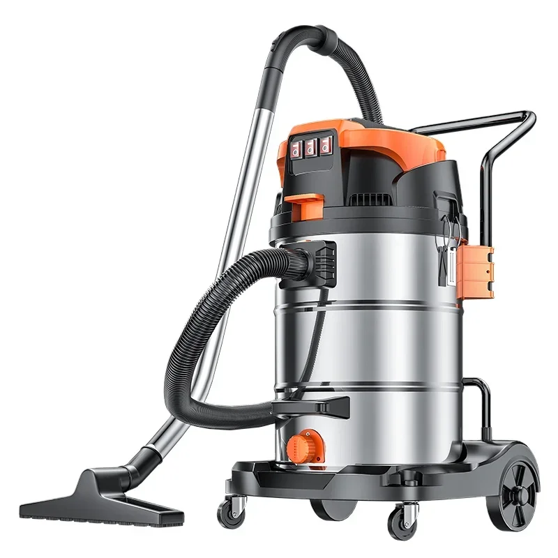 POHIR 3-motor 3000W 70L High Quality Wet and Dry Industrial Plastic Tank Vacuum Cleaner