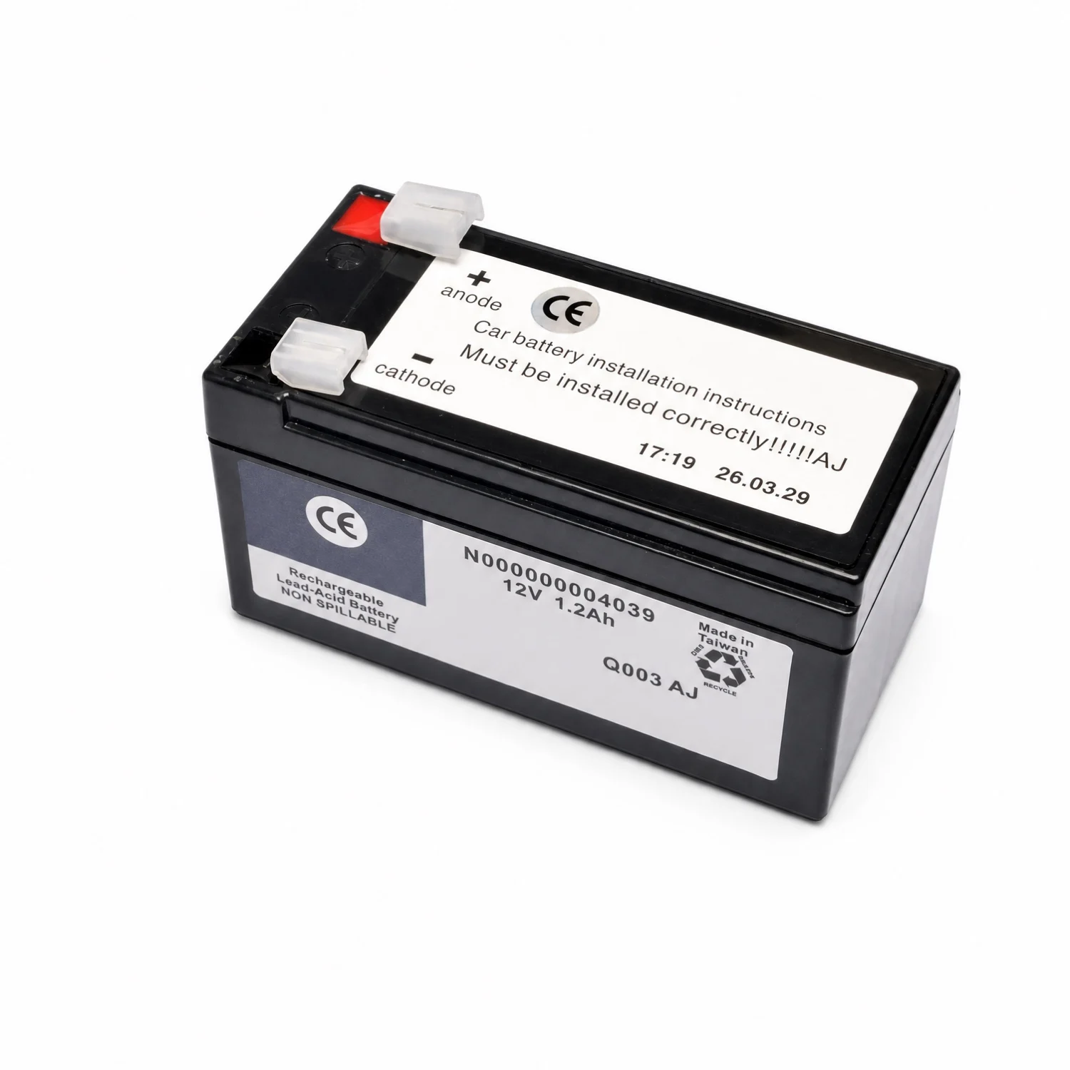 A000000004039 Auxiliary Battery 12V 1.2Ah For Mercedes-Benz W164 W221 W212 S350 S400 S300 C200 E200 E260 E300L ML350 GL350 CLS63