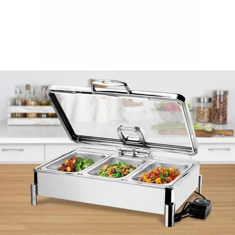 

304 stainless steel buffet furnace, electric heating, hydraulic buffet insulation furnace, hotel