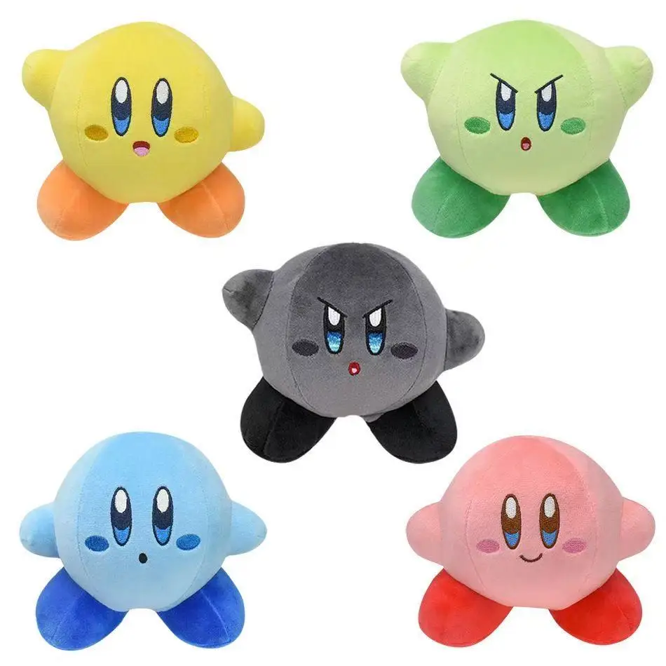 Cute Multicolor Kirby Plush Toy Kawaii Anime Star Kirby Sword Kirby Waddle Doo Elfilin Stuffed Doll Peluche Birthday Gifts