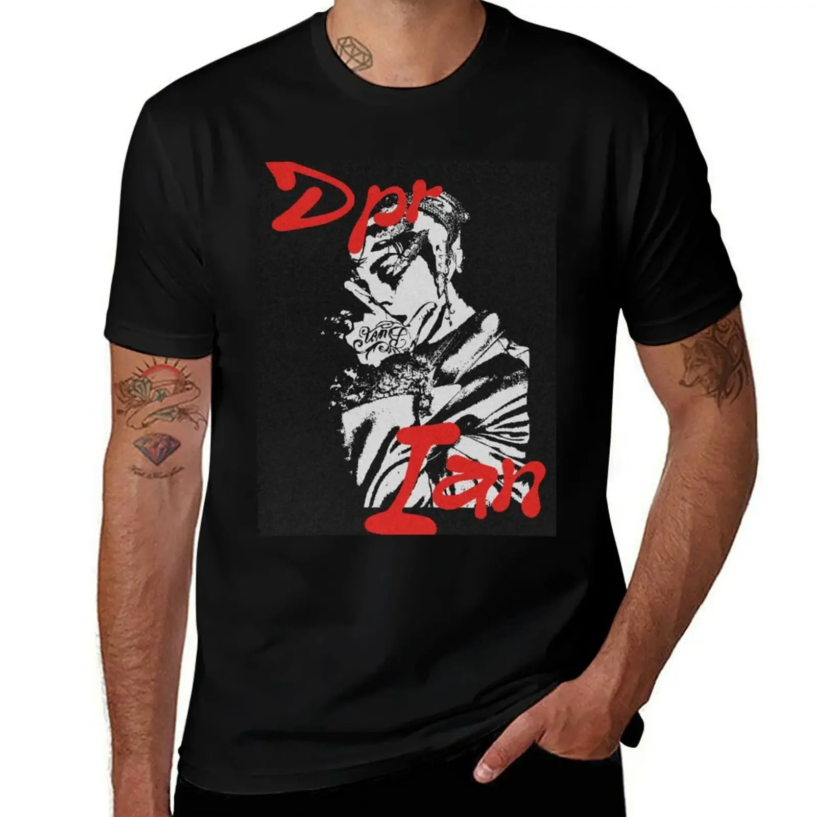 

Dpr Ian (Christian Yu) Stencil T-Shirt aesthetic clothes customizeds plain white t shirts men